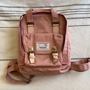 Doughnut Macaroon Mini Backpack, Pink
